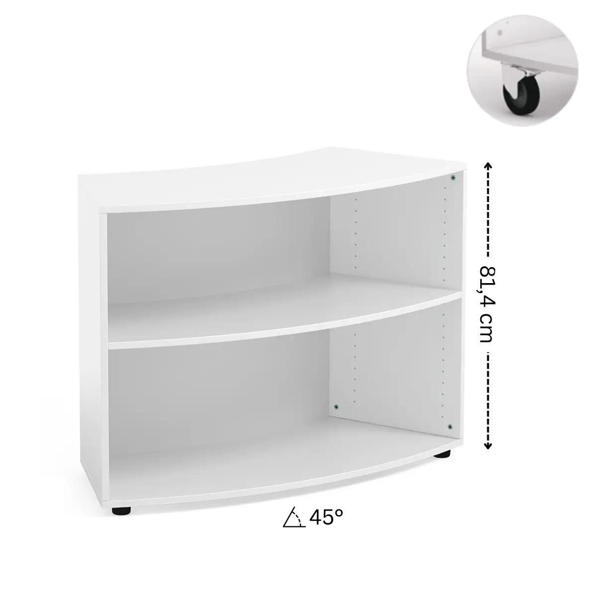 Modulares Achtelkreis-Regal für Schulen, Büro und Bildungseinrichtungen